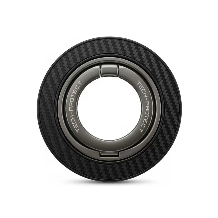 Uchwyt na palec, magnetyczny Tech-Protect MMR800 Magnetic MagSafe Phone Ring Carbon Black