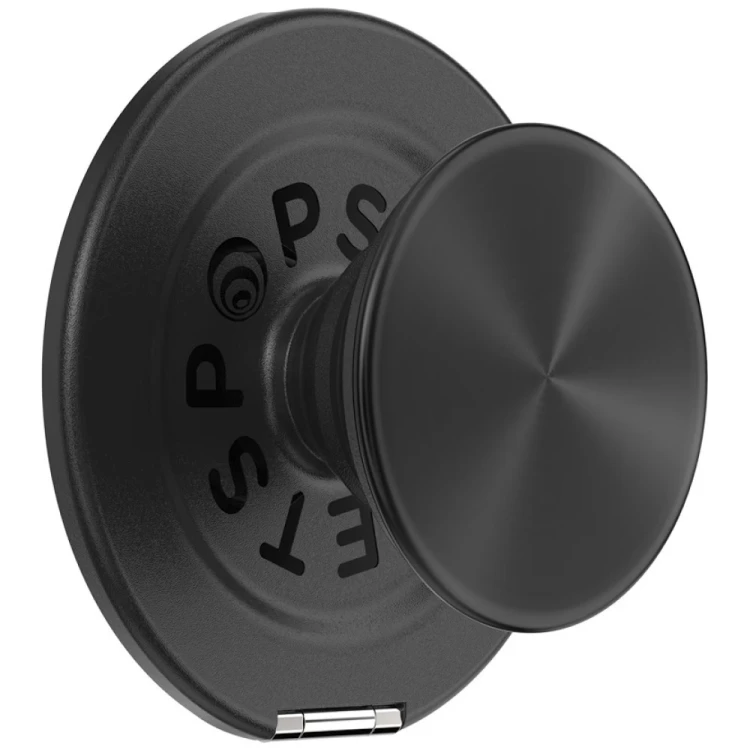 Uchwyt do telefonu PopSockets Aluminum Radial MagSafe czarny