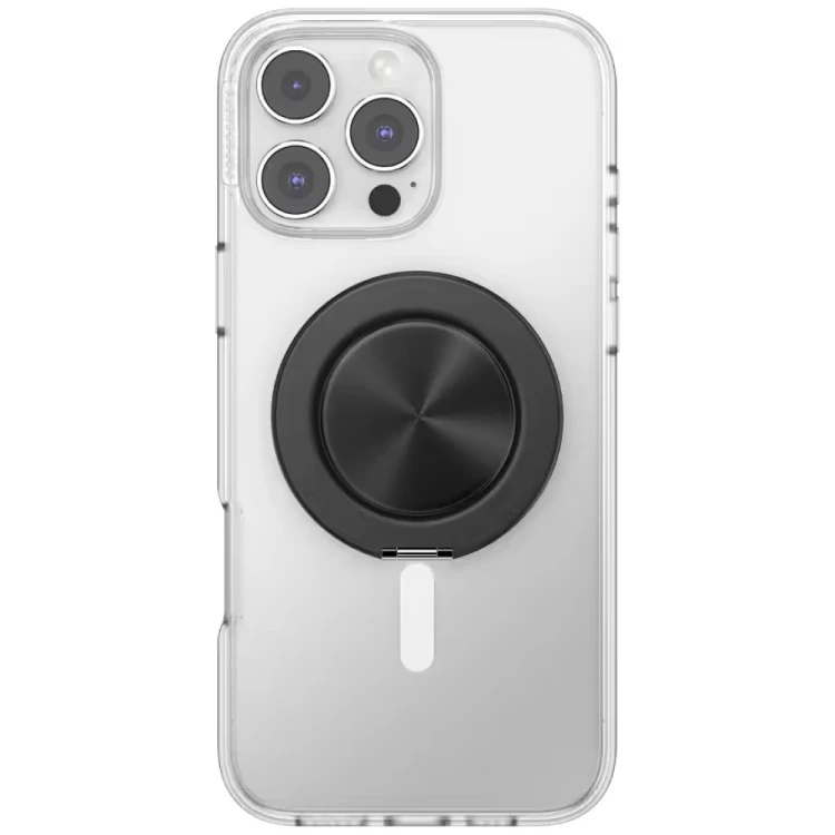 Uchwyt do telefonu PopSockets Aluminum Radial MagSafe czarny