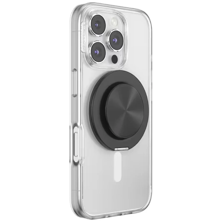 Uchwyt do telefonu PopSockets Aluminum Radial MagSafe czarny