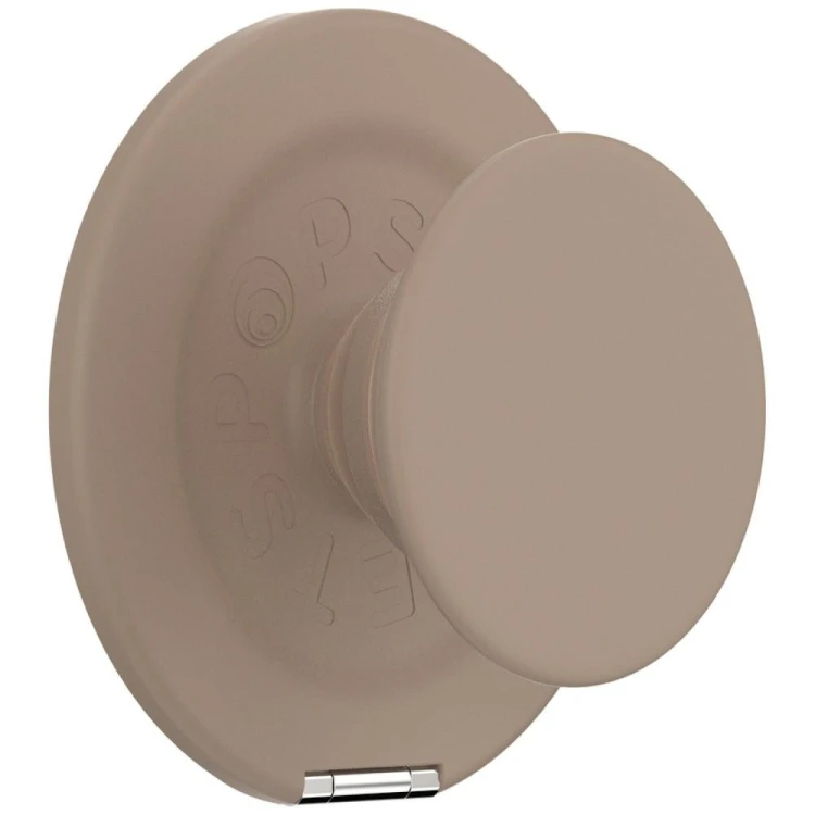 Uchwyt do telefonu PopSockets Kick-Out Grip Latte MagSafe beżowy
