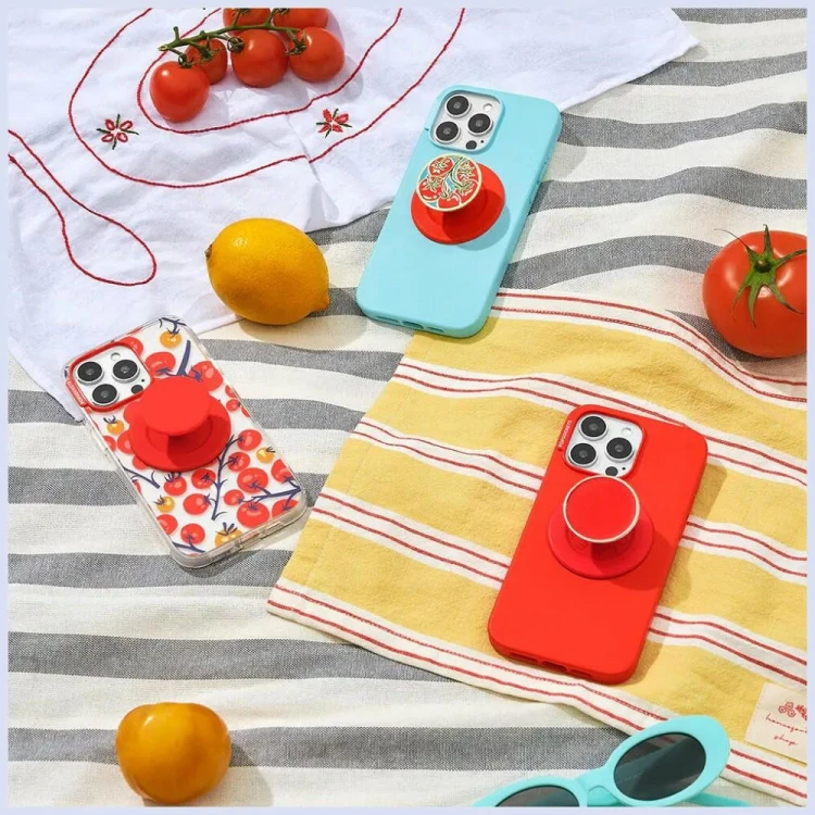Uchwyt do telefonu Popsocket PopOut Basic Rosso Grip MagSafe czerwony