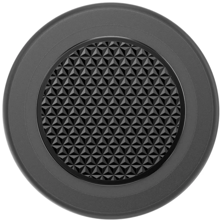 Uchwyt do telefonu PopSocket Round Aluminum Triangle Knurl Grip MagSafe czarny