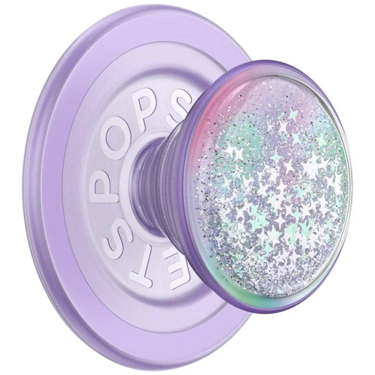 Uchwyt do telefonu PopSockets Tidepool Squishy Unicorn Magic MagSafe lawendowy