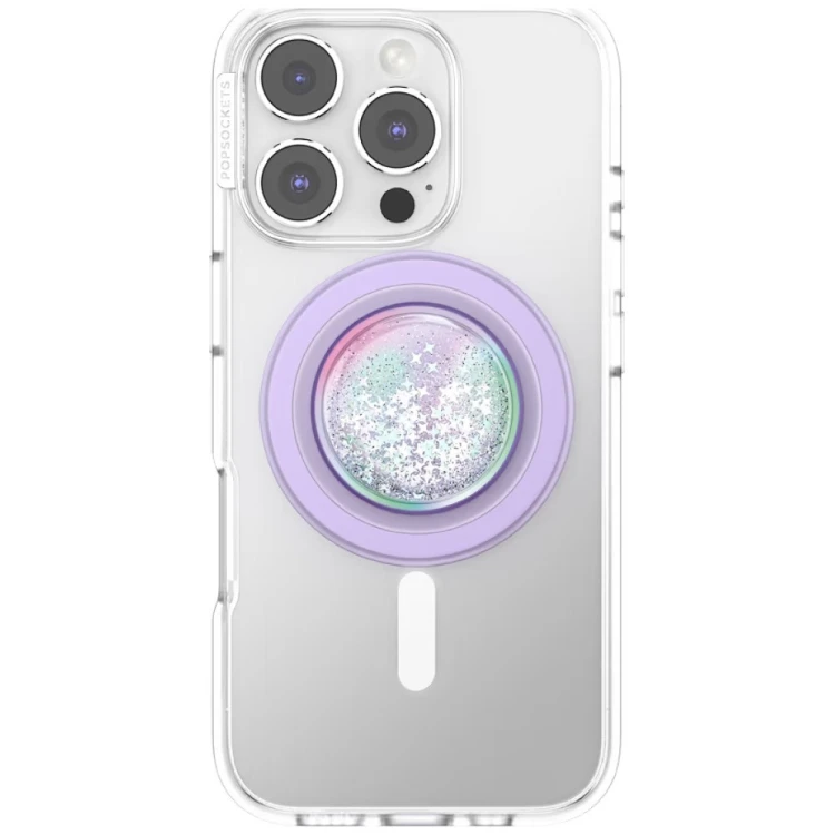 Uchwyt do telefonu PopSockets Tidepool Squishy Unicorn Magic MagSafe lawendowy