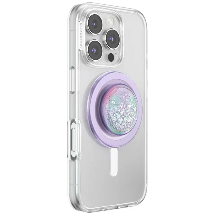 Uchwyt do telefonu PopSockets Tidepool Squishy Unicorn Magic MagSafe lawendowy