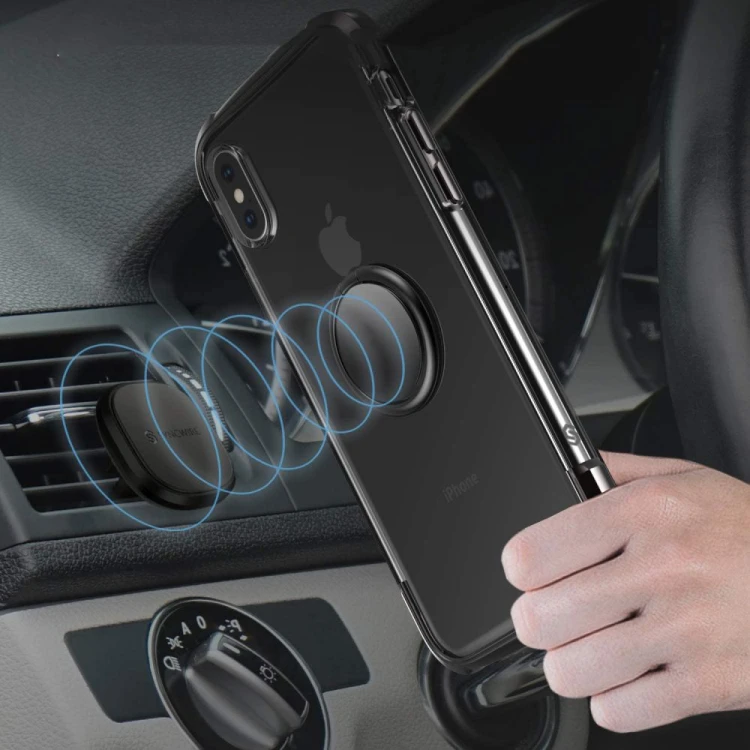 Uchwyt na palce Tech-Protect Magnetic Phone Ring Black
