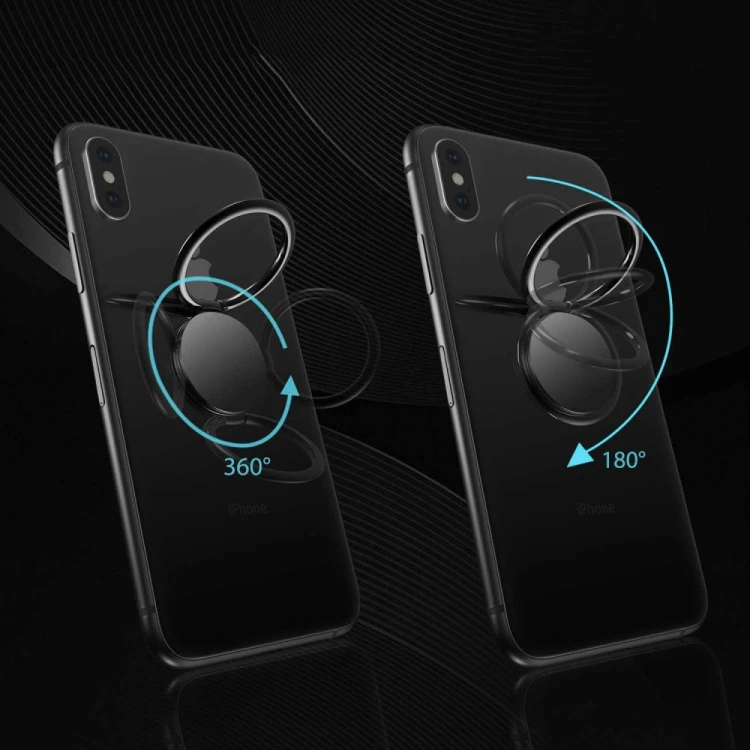 Uchwyt na palce Tech-Protect Magnetic Phone Ring Black