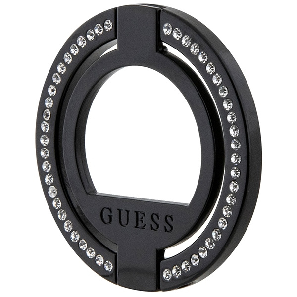 Uchwyt na palec Guess MagSafe Ring Stand GUMRSALDGK czarny/black Rhinestone