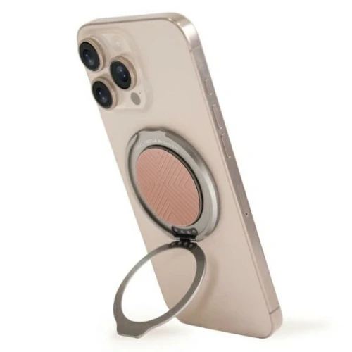 Magnetyczny uchwyt na palec z funkcją podstawki UNIQ Gripfit 360 Magnetic Mount&Kickstand różowy/blu