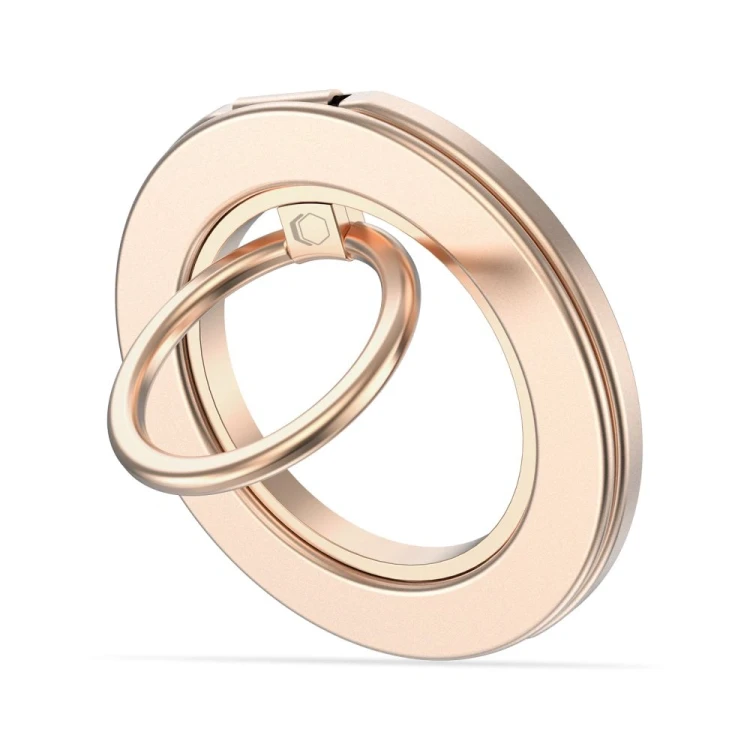 Uchwyt na palec z blaszką Tech-Protect MMR600 Magnetic MagSafe Phone Ring Satin Gold