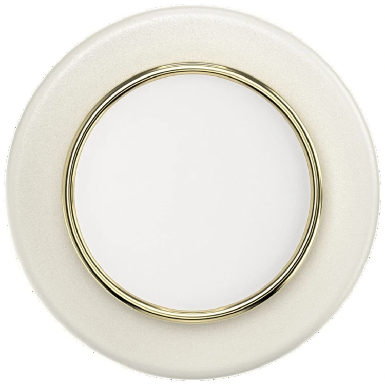 Uchwyt do telefonu POPSOCKETS Round Luxe Coconut Creme Enamel MagSafe beżowy