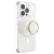 Uchwyt do telefonu POPSOCKETS Round Luxe Coconut Creme Enamel MagSafe beżowy