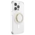 Uchwyt do telefonu POPSOCKETS Round Luxe Coconut Creme Enamel MagSafe beżowy
