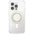 Uchwyt do telefonu POPSOCKETS Round Luxe Coconut Creme Enamel MagSafe beżowy