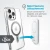Uchwyt magnetyczny Speck Everywhere Mount + ClickLock MagSafe (biały)