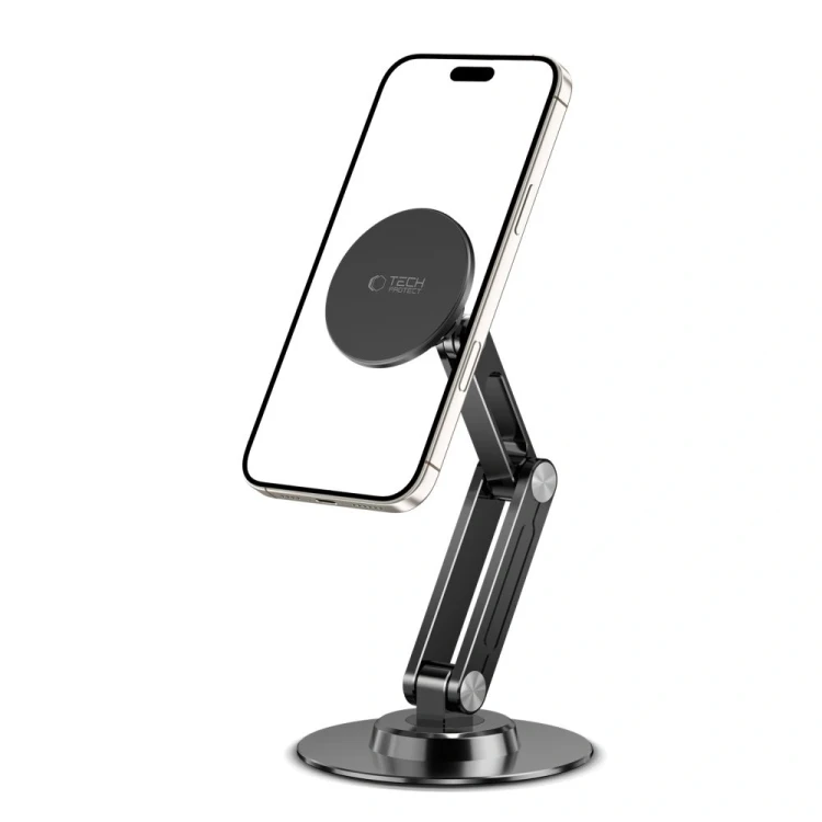 Uchwyt na biurko z blaszkami magnetycznymi Tech-Protect DPT100 Universal Magnetic MagSafe Phone Desk