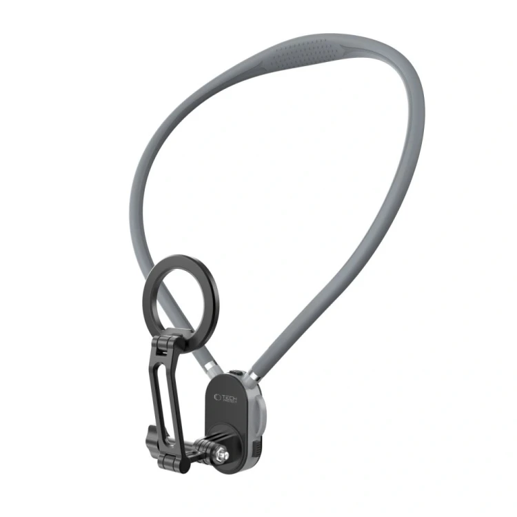 Uchwyt na szyję Tech-Protect AC200 Magnetic MagSafe & GoPro & DJI Neck Holder Crayon Grey