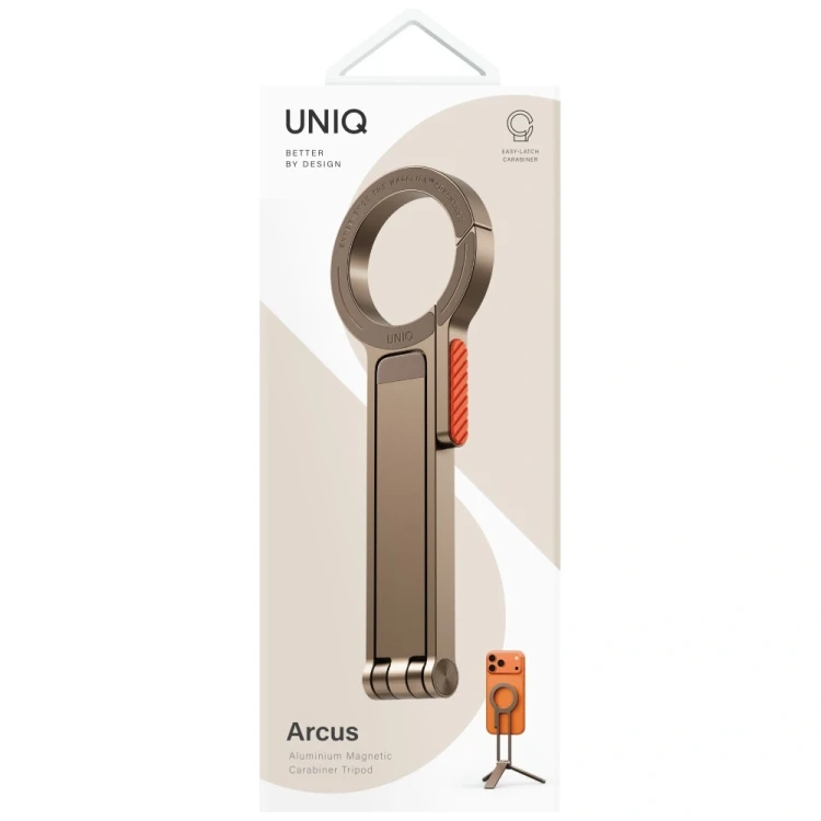 Uchwyt magnetyczny UNIQ Arcus TriPod Stand szampański