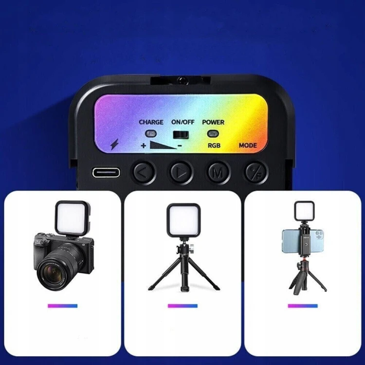 LAMPA-LED-RGB-KOLOROWA-Z-REGULACJA-SWIATLA-DO-ZDJEC-SELFIE-FILMOW-UNIWERSAL-Stan-opakowania-oryginalne.jpg