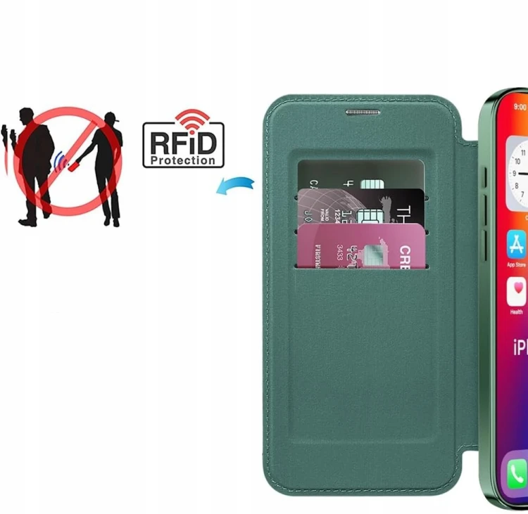 ETUI-FLIP-Z-KLAPKA-Z-MAGSAFE-OBUDOWA-CASE-POKROWIEC-IPHONE-16-PLUS-ZIELONE-Dedykowany-model-iPhone-16-Plus.png