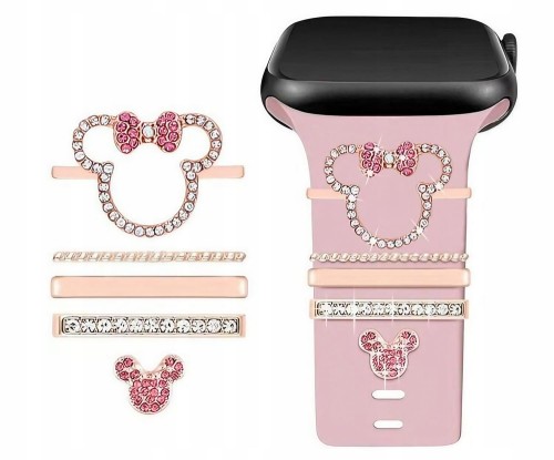 ZAWIESZKI-CHARMS-OZDOBY-PASKA-ZEGARKA-SMARTWATCHA-MYSZKA-ROZOWE-ZLOTO.jpg