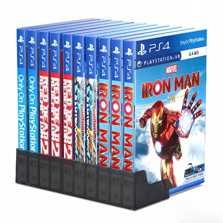 STOJAK-ORGANIZER-PODSTAWKA-NA-GRY-DO-PLAYSTATION-PS4-PS5-10-SLOTOW-DOBE-Stan-opakowania-oryginalne.jpg