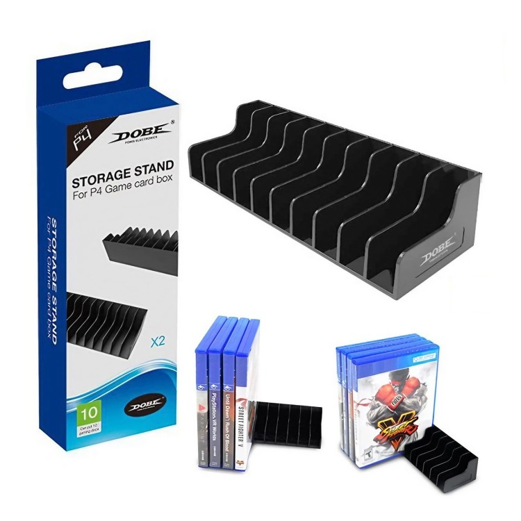 STOJAK-ORGANIZER-PODSTAWKA-NA-GRY-DO-PLAYSTATION-PS4-PS5-10-SLOTOW-DOBE-EAN-GTIN-5906896114492.jpg