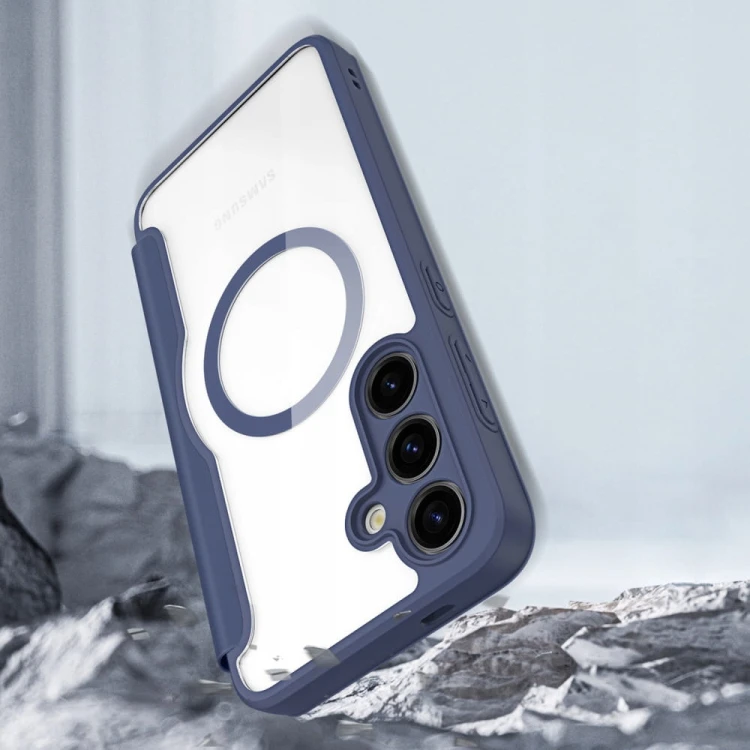 ETUI-SKORZANE-NIEBIESKIE-Z-KLAPKA-DO-MAGSAFE-DUXDUCIS-DO-SAMSUNG-GALAXY-S24-Funkcje-ladowanie-indukcyjne-pochlanianie-wstrzasow.jpg