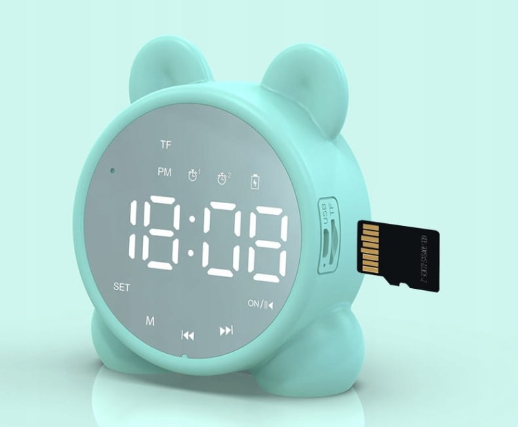 BUDZIK-ZEGAREK-LED-RADIO-FM-GLOSNIK-BLUETOOTH-BT-LUSTERKO-KOTEK-BIALY-Szerokosc-calkowita-8-5-cm.jpg