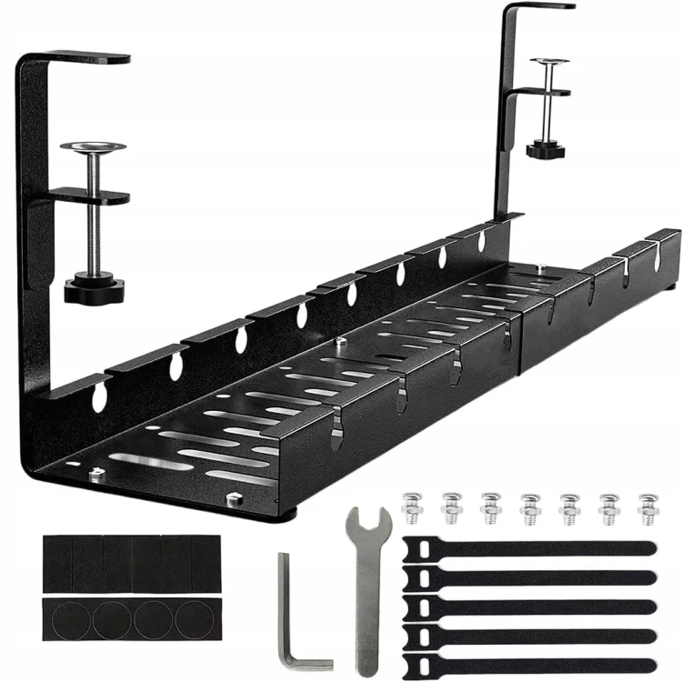 ORGANIZER-KABLI-pod-BIURKO-BLAT-REGULOWANA-POLKA-na-KABLE-UCHWYT-ALUMINIOWY.jpeg