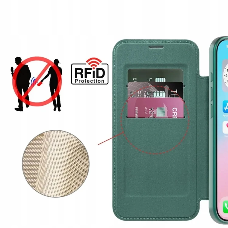 imgi_95_ETUI-PHONEO-FLIP-z-KLAPKA-RFID-MAGN-do-MagSafe-do-iPhone-17-Pro-Max-ZIELONE-Material-skora-ekologiczna.jpg