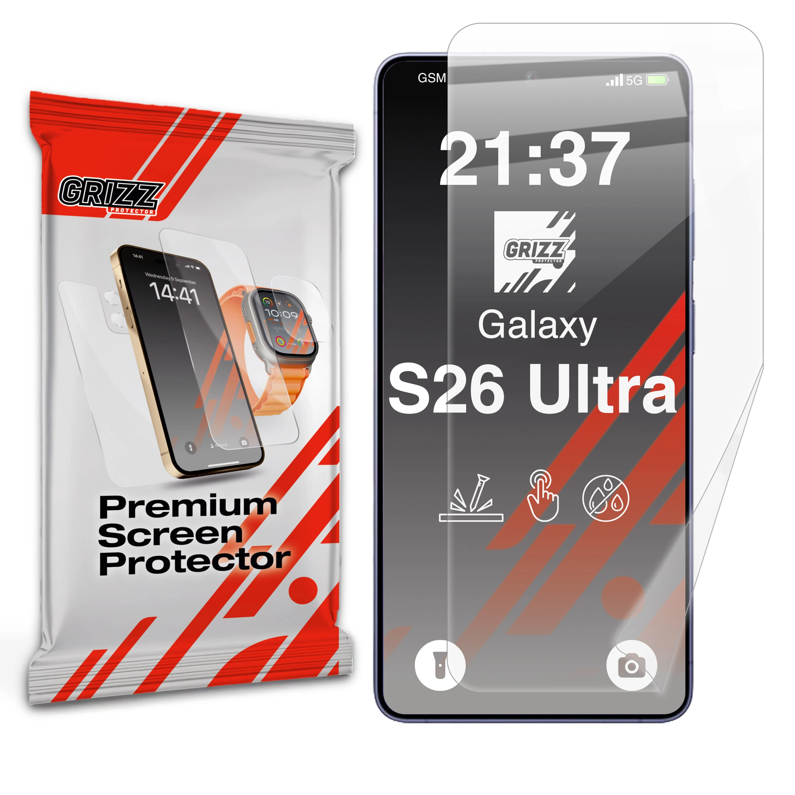 GrizzGlass CeramicFilm Samsung Galaxy S26 Ultra