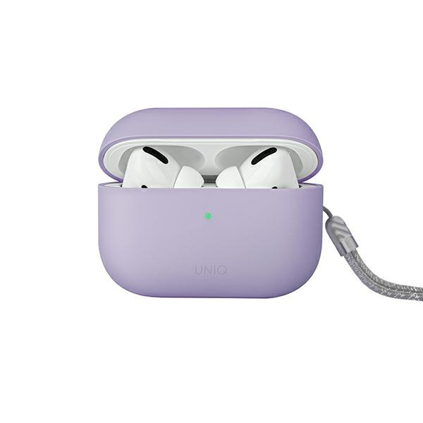 Etui UNIQ Lino Apple AirPods Pro 2 Silicone liliowy/lilac lavender