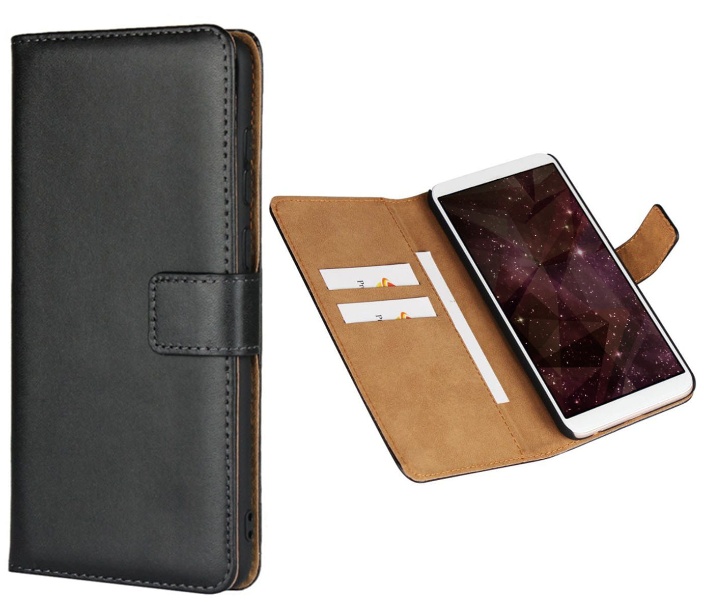 Etui Flip Wallet Skórzane iPhone X / XS