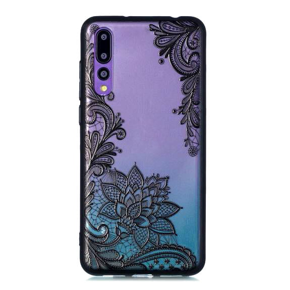 Etui w Kwiatowe, Koronkowe Ornamenty Huawei P20 Lite (5,8") — hybrydowa ochrona z wzorem