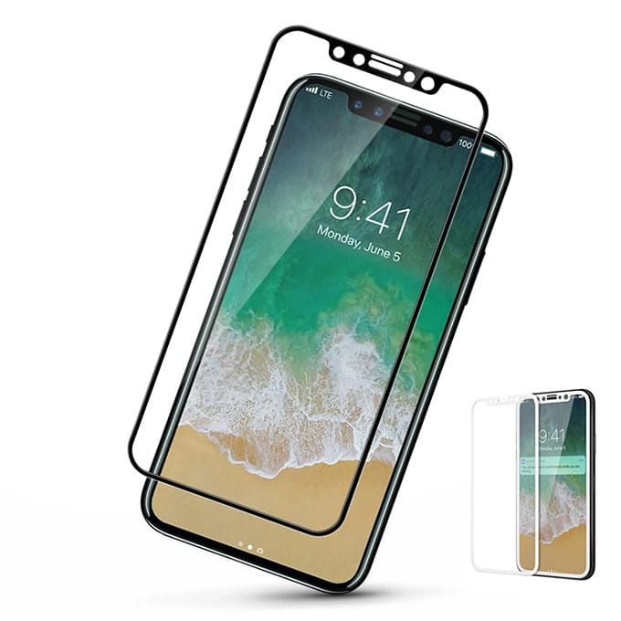 Szkło Hartowane Full Glue Hybrid - iPhone X / XS