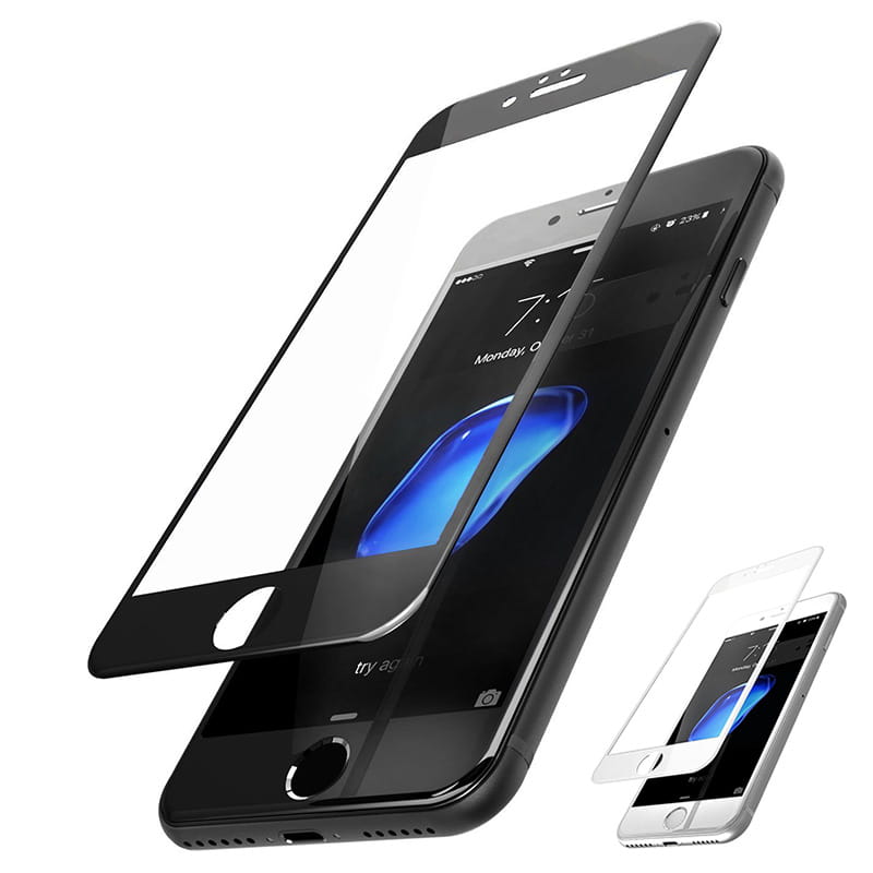 Szkło Hartowane Full Glue Hybrid - iPhone 7/8 (4,7")