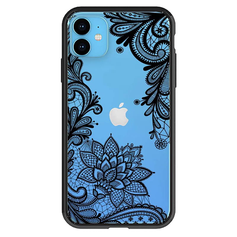 Etui w Kwiatowe, Koronkowe Ornamenty iPhone 11 (6,1")