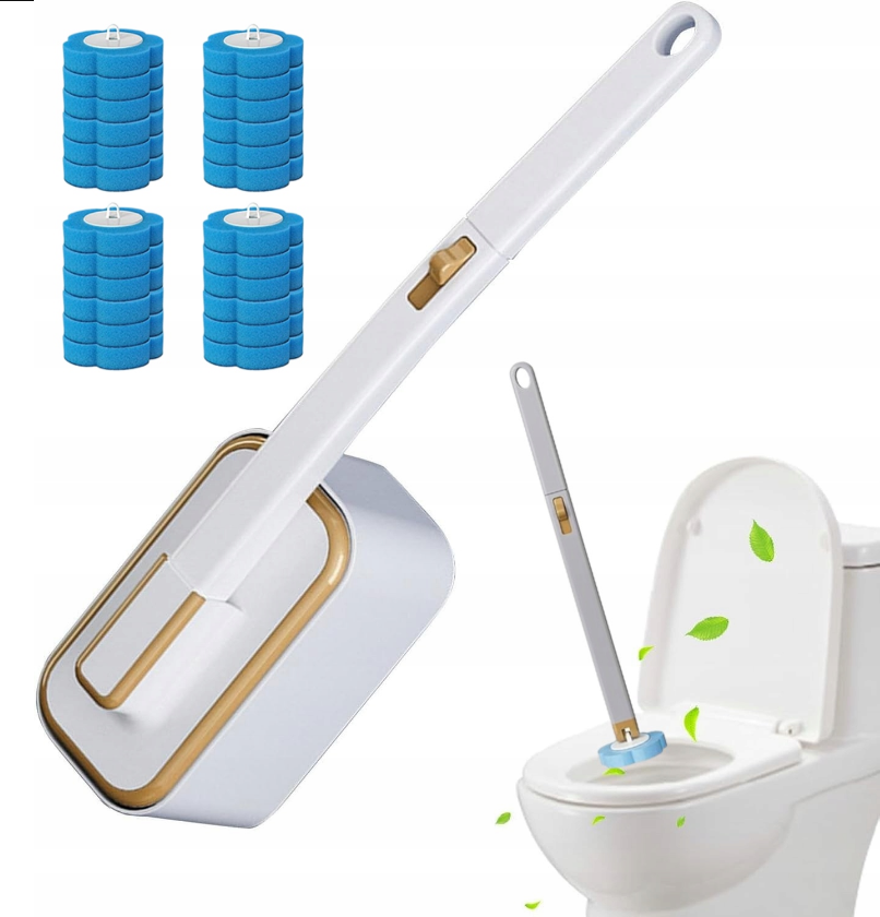 Szczotka Toaletowa do WC Antybakteryjna + 24 Wkłady 