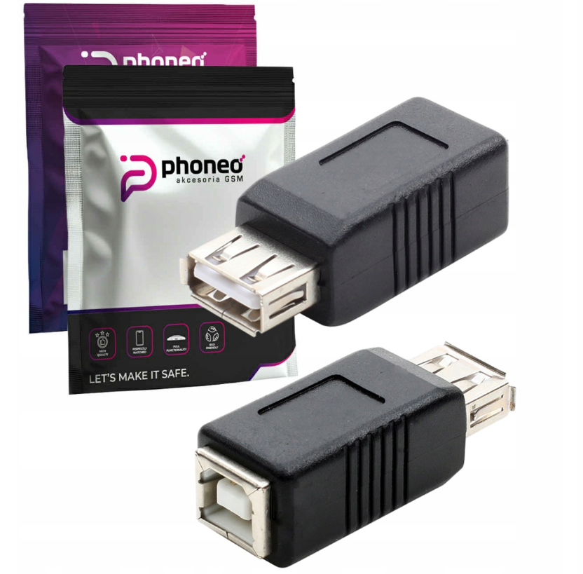 Adapter Phoneo do Drukarki / Skanera 480 MB/s USB-A 2.0 Męski USB-B Żeński 