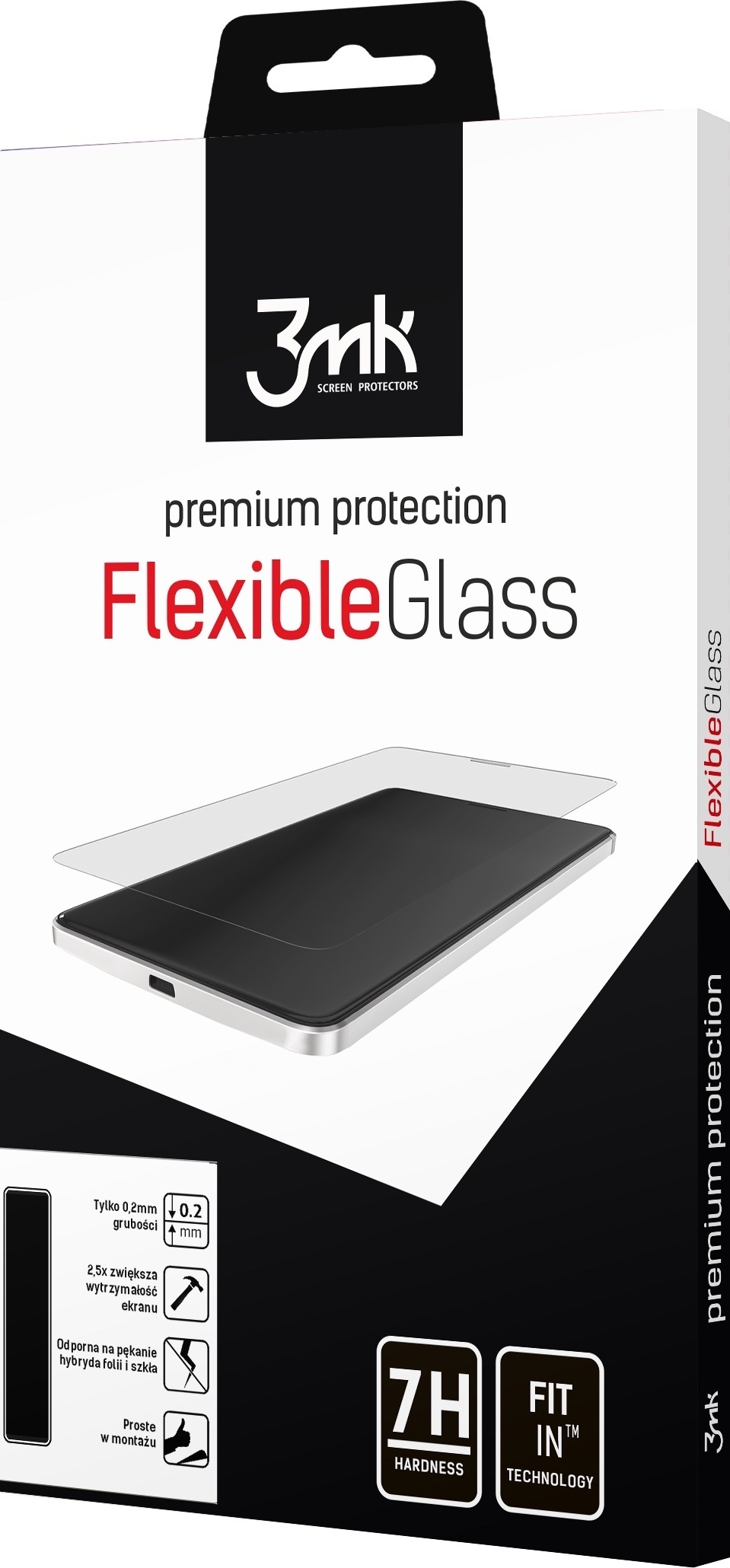 Szkło hybrydowe 3MK FlexibleGlass Redmi Note 8 Pro - dyskretna ochrona