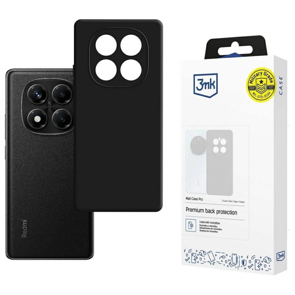 Etui 3MK Matt Case Pro do Redmi Note 14 Pro 4G - ochrona i matowe wykończenie