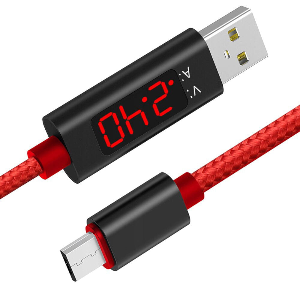 Kabel z Miernikiem Napięcia (USB-C / Micro USB / Lightning)