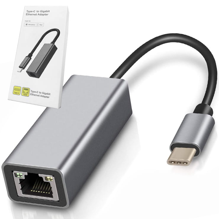 USB-C Gigabit Ethernet RJ45 Karta Sieciowa LAN - stabilne połączenie przewodowe