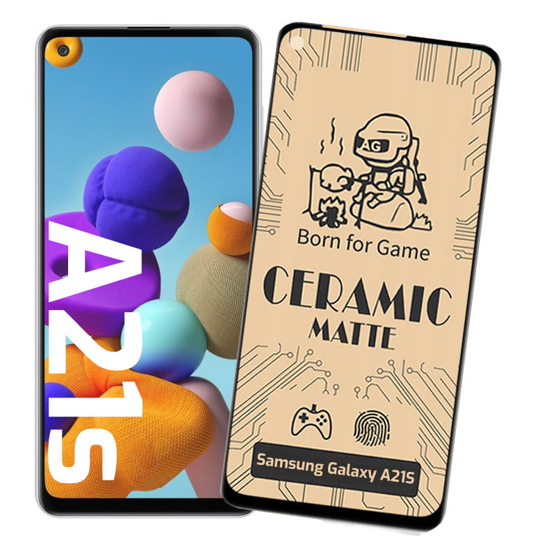 Matte Glass® - Matowe Szkło Hybrydowe 5D - Samsung Galaxy A21s 