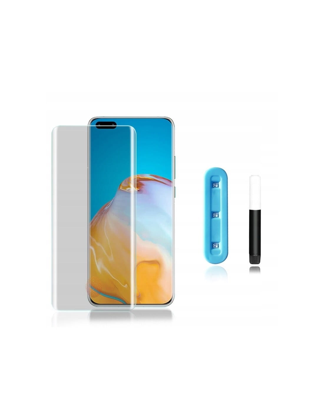SZKŁO 5D UV KLEJ do Huawei P40 Pro