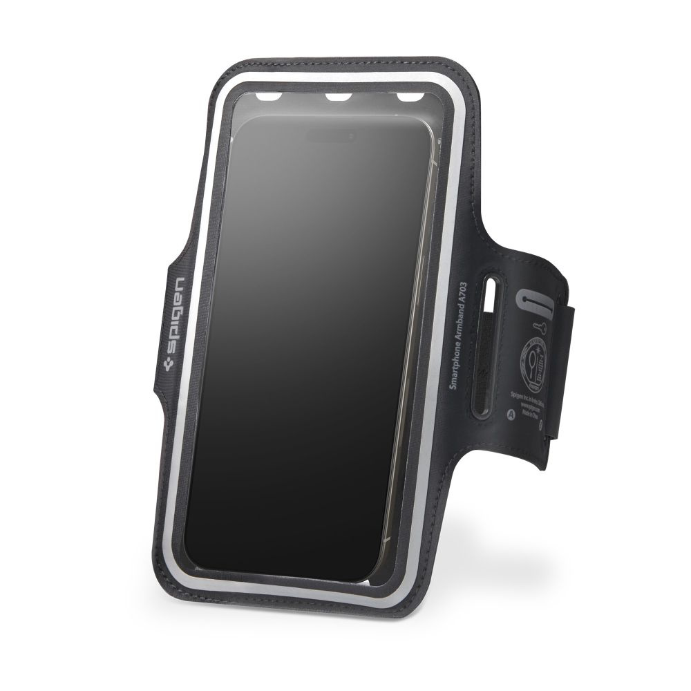 Etui opaska na ramię Spigen A703 Dynamic Shield Armband 6.9" Black
