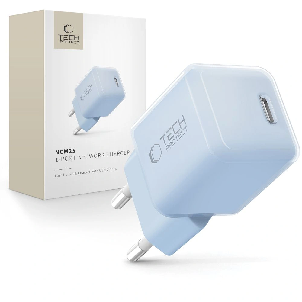 Ładowarka sieciowa Tech-Protect NCM25 — 25W PD, USB-C