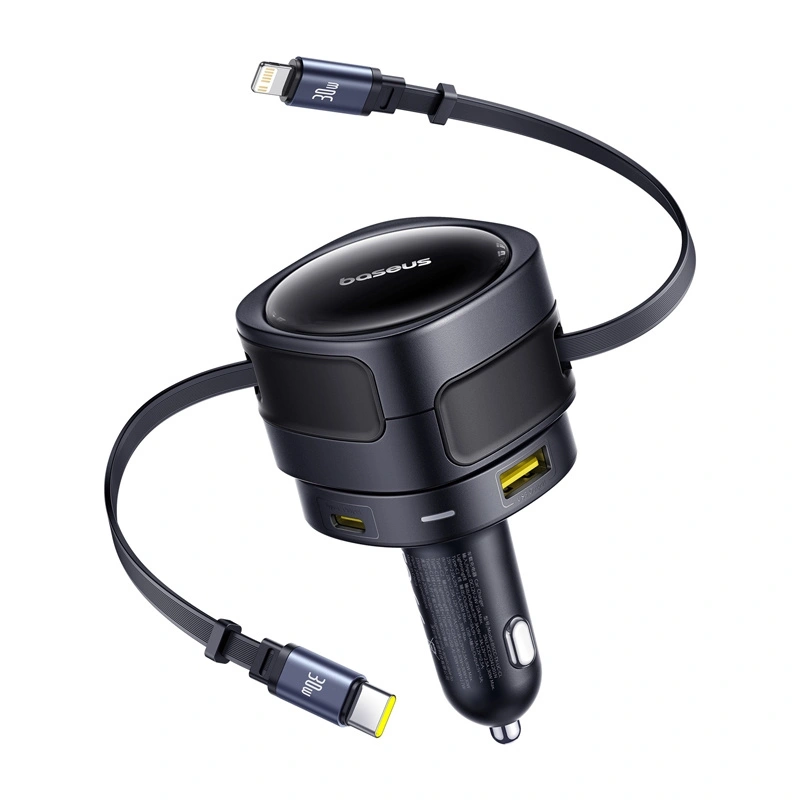 Ładowarka samochodowa Baseus Enjoyment Max 90W - 2 kable i 4 porty